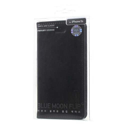 Wallet Case für Apple iPhone SE 5 5S Mercury GOOSPERY Blue Moon Book Etui