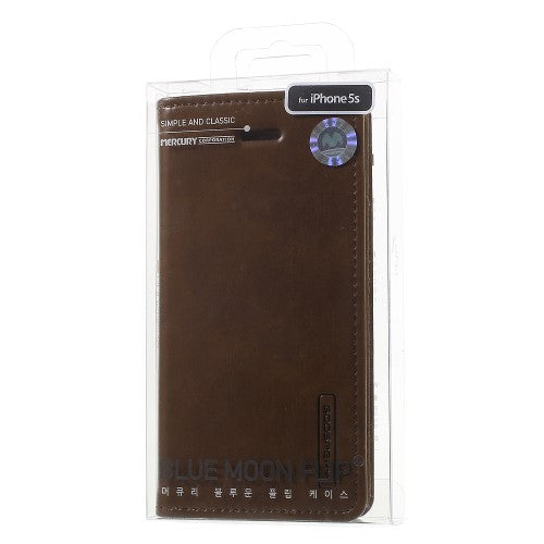 Wallet Case für Apple iPhone SE 5 5S Mercury GOOSPERY Blue Moon Book Etui