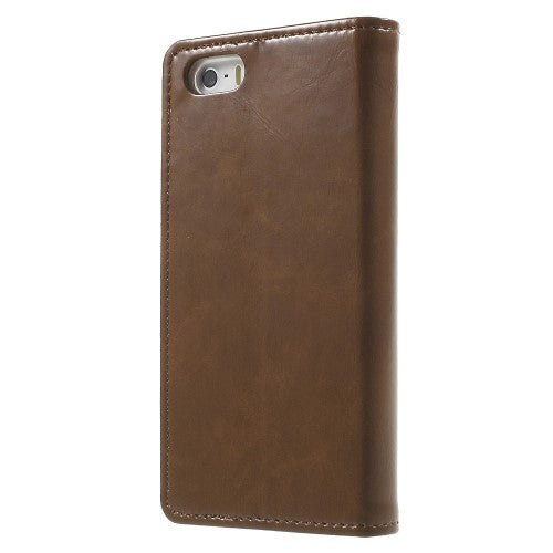Wallet Case für Apple iPhone SE 5 5S Mercury GOOSPERY Blue Moon Book Etui