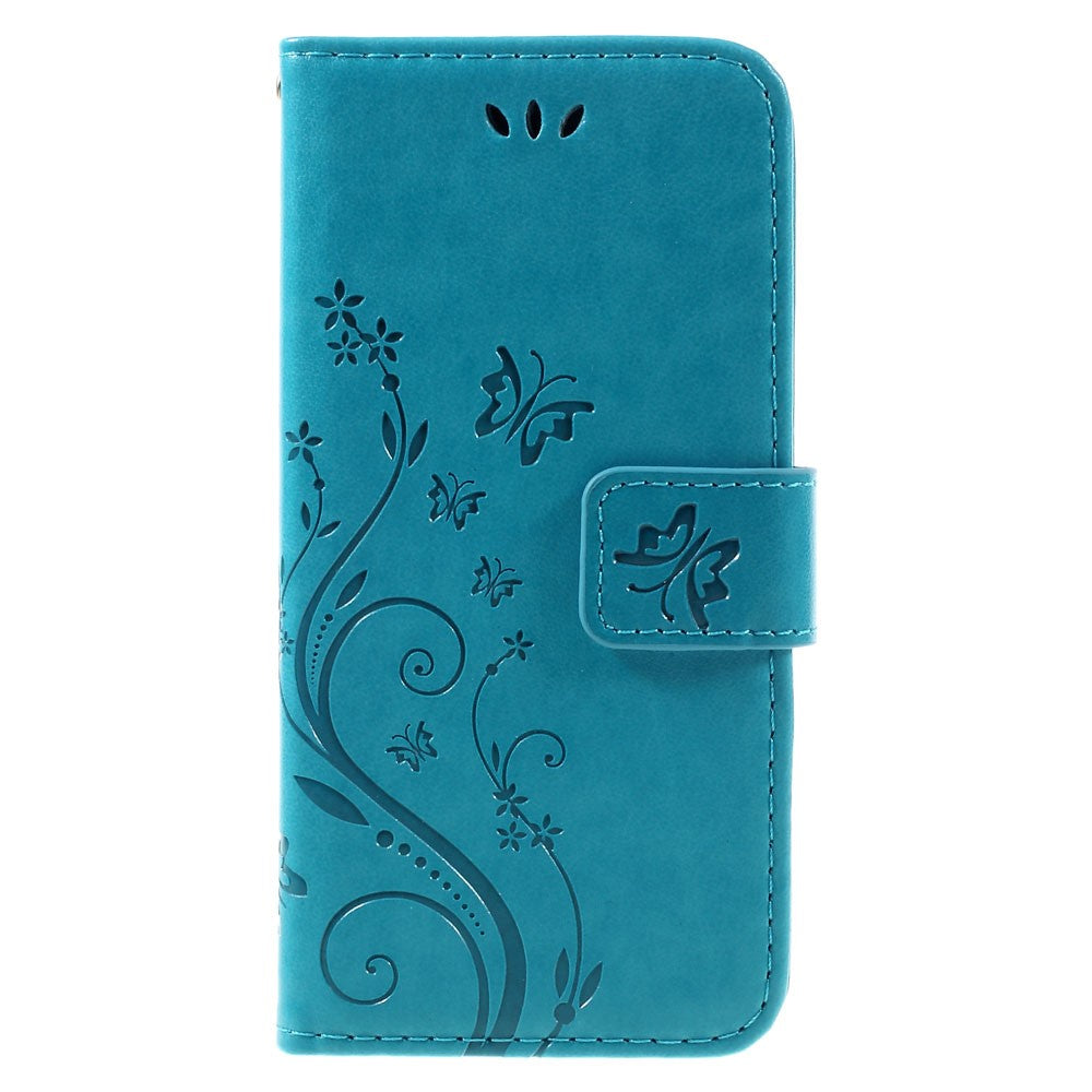 Wallet Case für Apple iPhone 8 7 SE 2020 Butterfly Flower Motiv