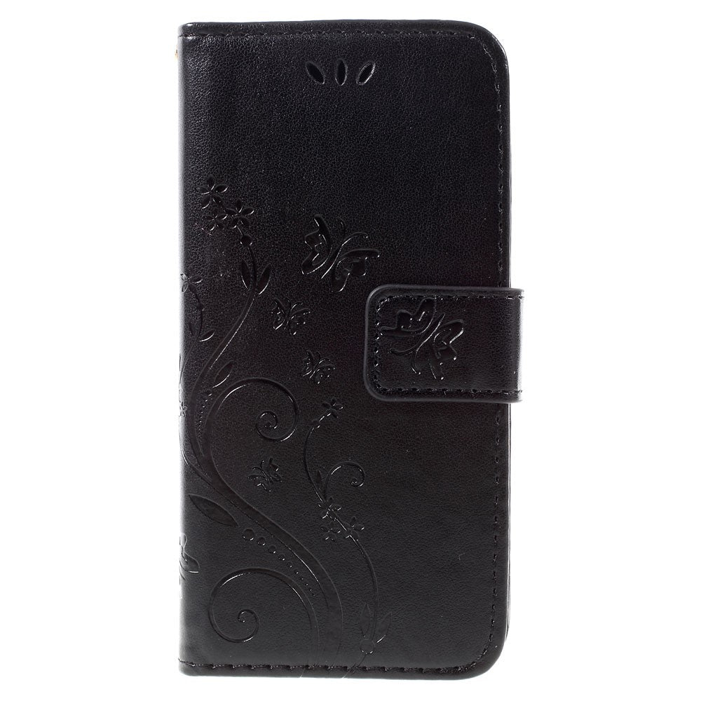 Wallet Case für Apple iPhone 8 7 SE 2020 Butterfly Flower Motiv