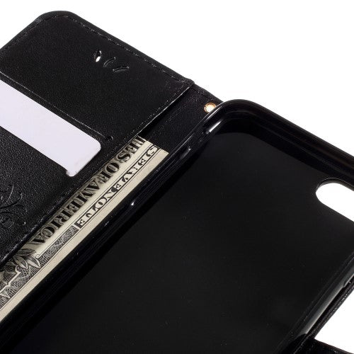 Wallet Case für Apple iPhone 8 7 SE 2020 Butterfly Flower Motiv