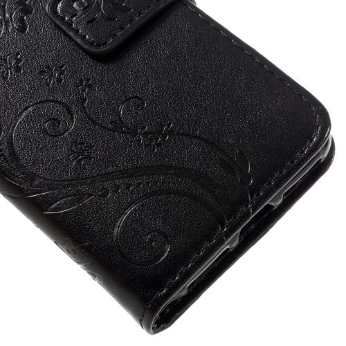 Wallet Case für Apple iPhone 8 7 SE 2020 Butterfly Flower Motiv