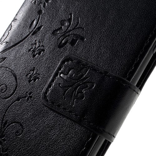 Wallet Case für Apple iPhone 8 7 SE 2020 Butterfly Flower Motiv