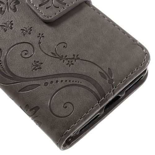 Wallet Case für Apple iPhone 8 7 SE 2020 Butterfly Flower Motiv