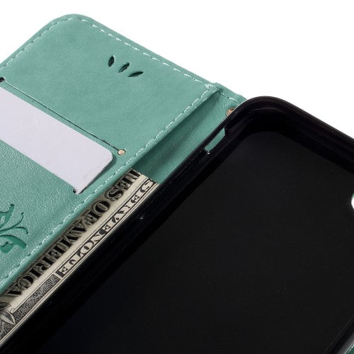 Wallet Case für Apple iPhone 8 7 SE 2020 Butterfly Flower Motiv