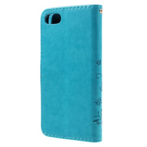 Wallet Case für Apple iPhone 8 7 SE 2020 Butterfly Flower Motiv