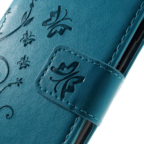 Wallet Case für Apple iPhone 8 7 SE 2020 Butterfly Flower Motiv