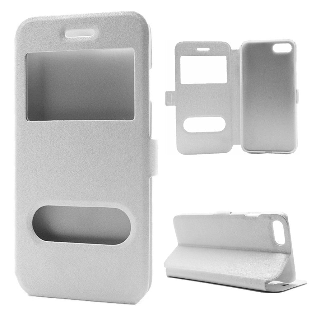 Wallet Case für Apple iPhone 8 7 SE 2020 Window View Silk Book Etui