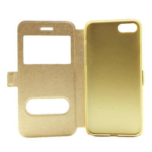 Wallet Case für Apple iPhone 8 7 SE 2020 Window View Silk Book Etui