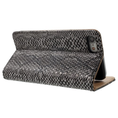 Wallet Case für Apple iPhone 8 7 SE 2020 Snake Schlange Muster Etui