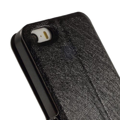 Wallet Case für Apple iPhone SE 5 5S Dual Window View Silk Book Etui