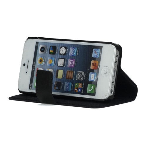 Doormoon Wallet Case für Apple iPhone SE 5 5S Premium Echt Leder
