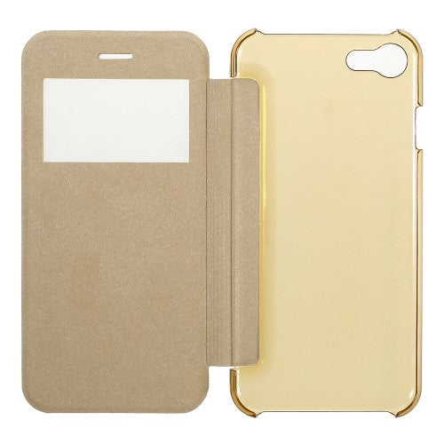 Wallet Case für Apple iPhone 8 7 SE 2020 Window View Brushed Look