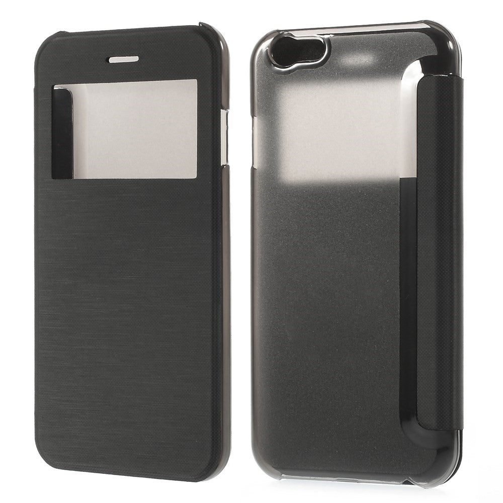 Wallet Case für Apple iPhone 6 6S Handy Tasche Window View Folio Book Etui