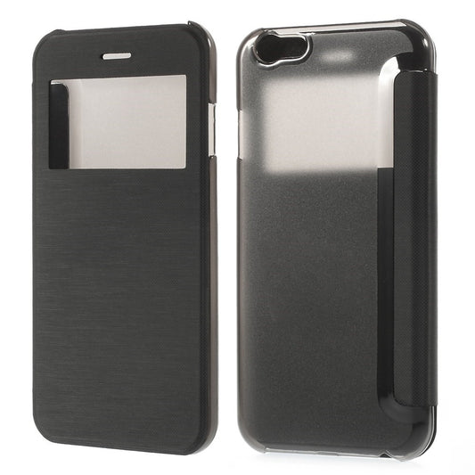 Wallet Case für Apple iPhone 6 6S Handy Tasche Window View Folio Book Etui