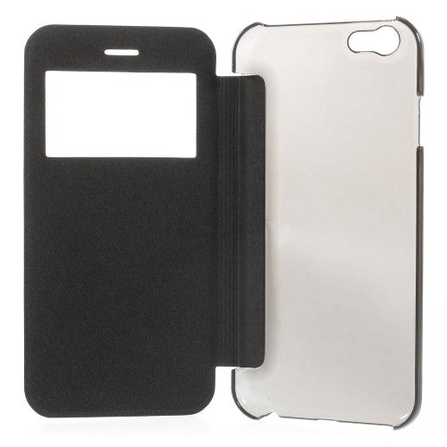 Wallet Case für Apple iPhone 6 6S Handy Tasche Window View Folio Book Etui