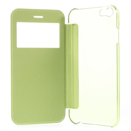 Wallet Case für Apple iPhone 6 6S Handy Tasche Window View Folio Book Etui