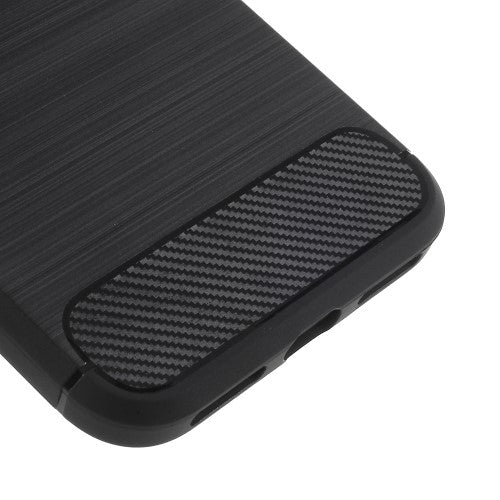 TPU Case für Apple iPhone XS X Carbon Skin Brushed