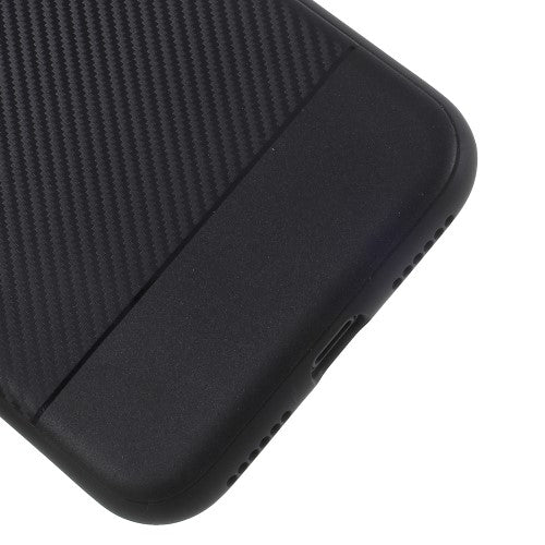 TPU Case für Apple iPhone XS X Soft Carbon Fiber Muster