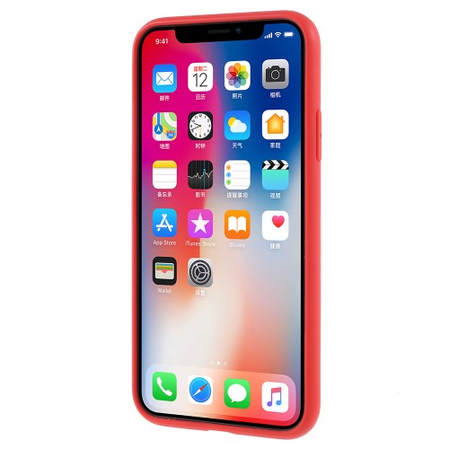 TPU Case für Apple iPhone XS X Soft Carbon Fiber Muster