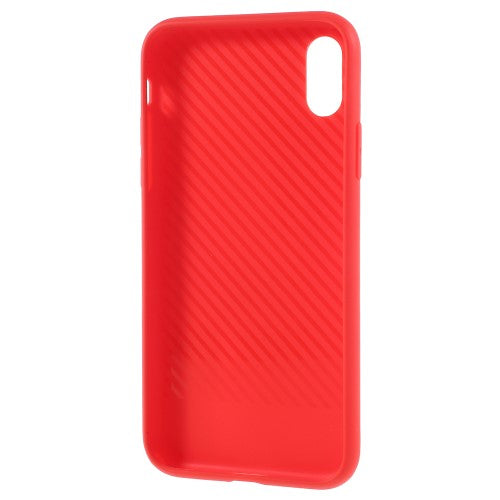TPU Case für Apple iPhone XS X Soft Carbon Fiber Muster