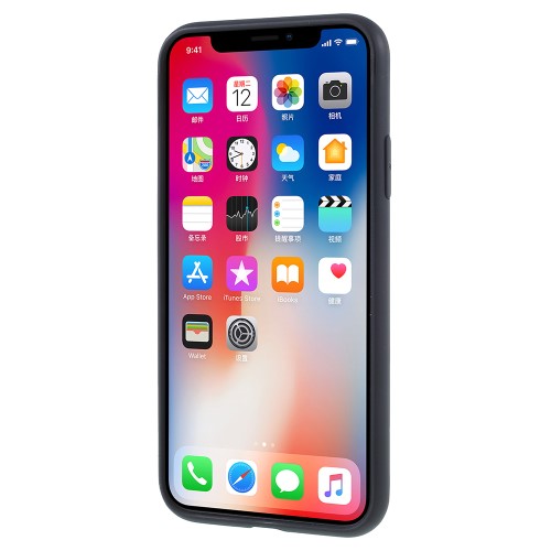 TPU Case für Apple iPhone XS X Soft Carbon Fiber Muster