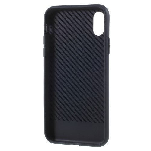 TPU Case für Apple iPhone XS X Soft Carbon Fiber Muster