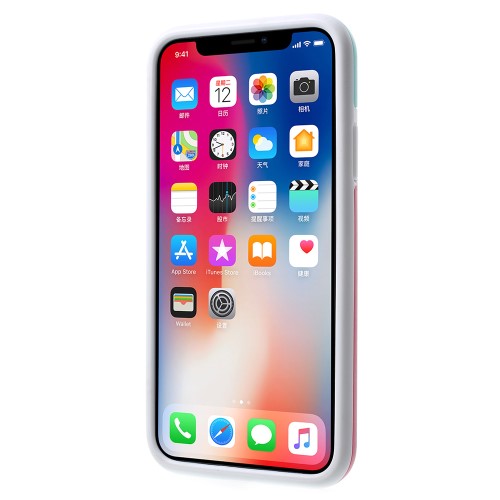 TPU PC Case für Apple iPhone XS X Assorted Color Edge