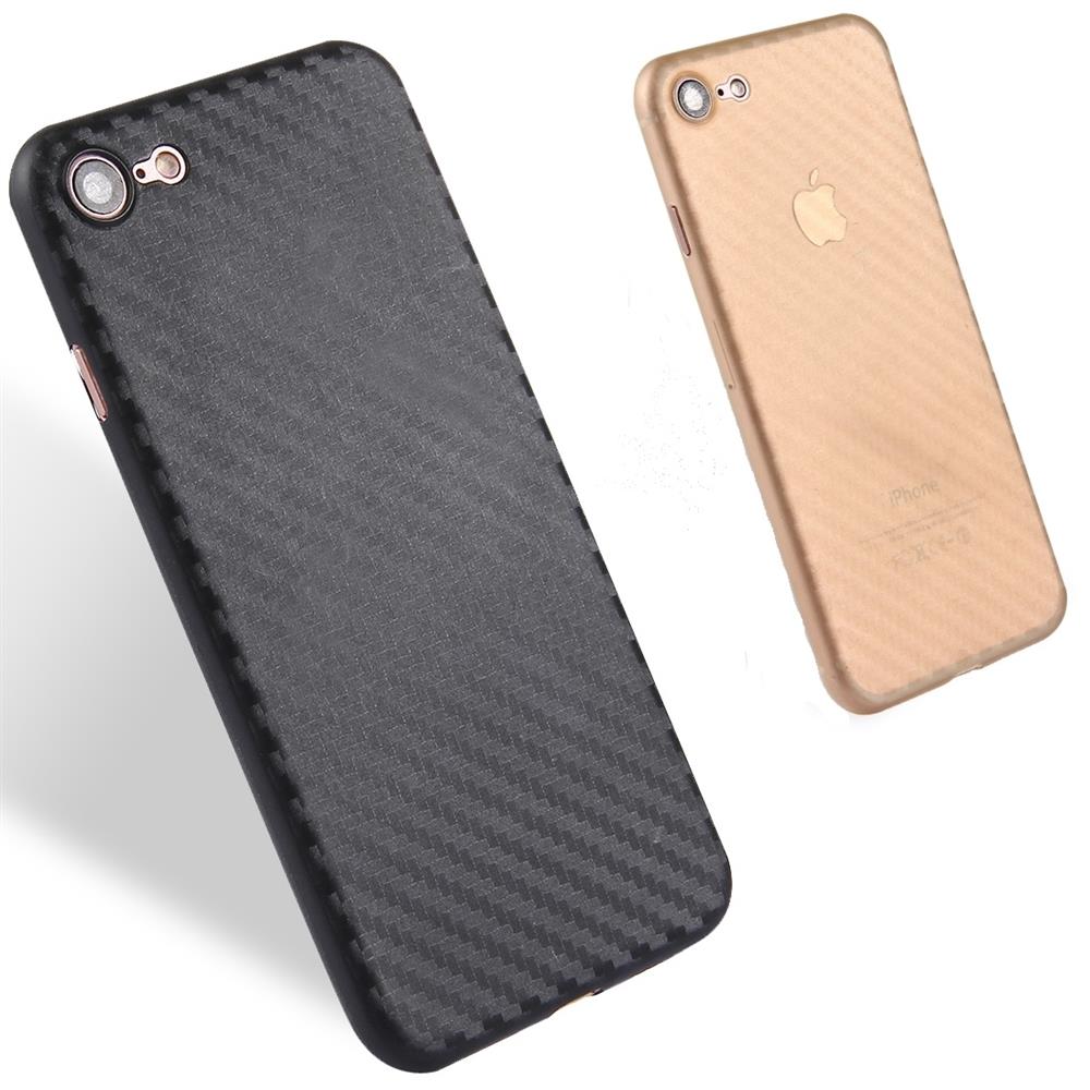 TPU Case für Apple iPhone 8 7 SE 2020 Ultra Thin Carbon Fiber Optik Optik