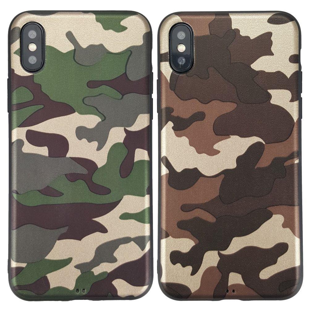 TPU Case für Apple iPhone XS X Flexi Camouflage Muster