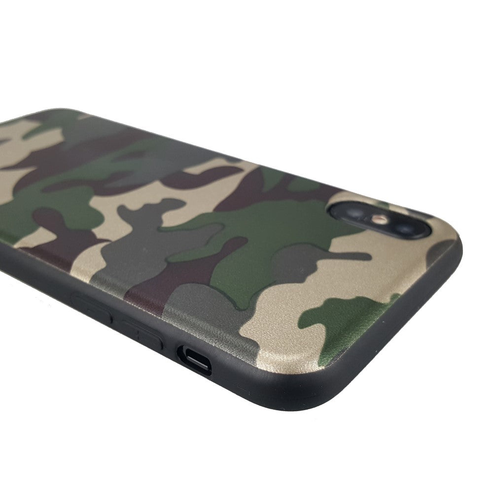 TPU Case für Apple iPhone XS X Flexi Camouflage Muster