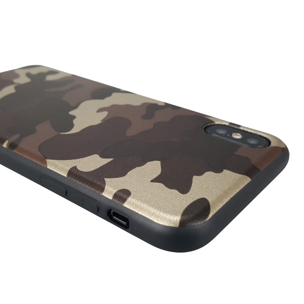 TPU Case für Apple iPhone XS X Flexi Camouflage Muster