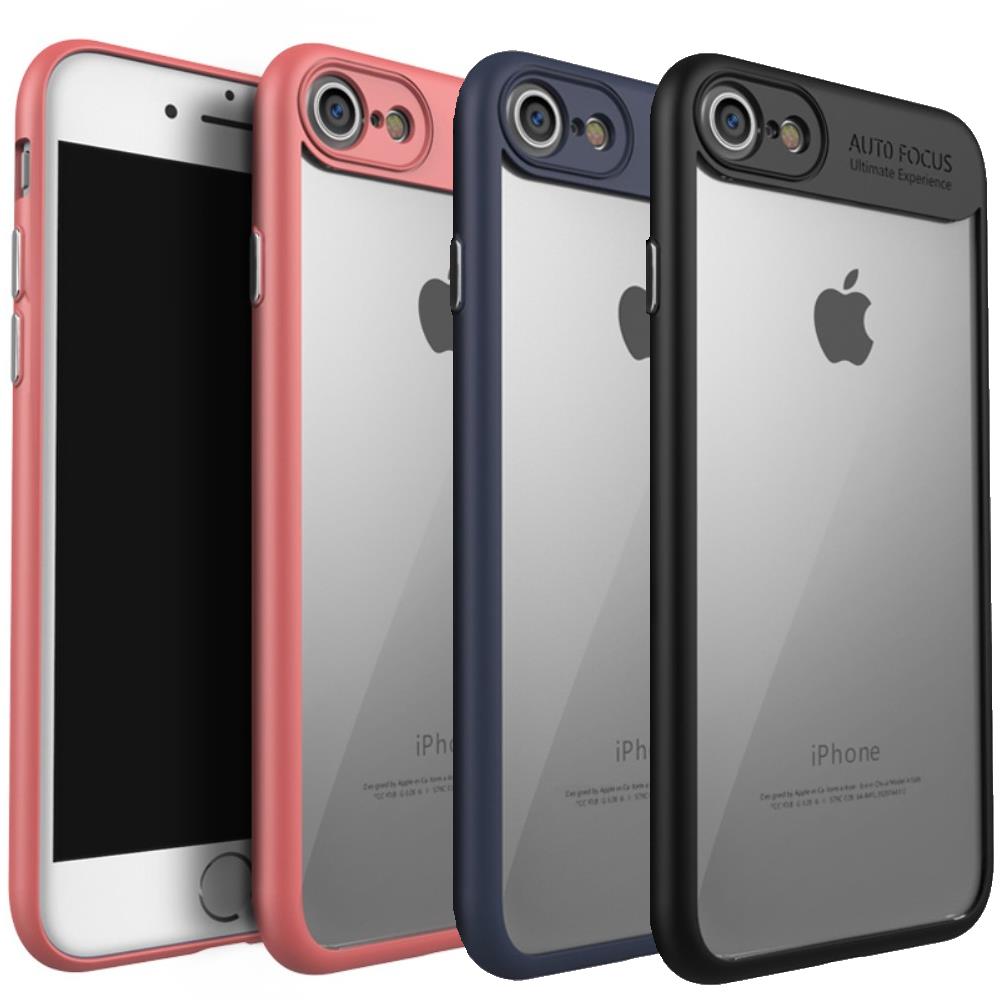 IPAKY TPU Gel Case für Apple iPhone 8 7 SE 2020 Frame elastisch Transparent