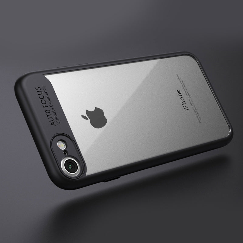 IPAKY TPU Gel Case für Apple iPhone 8 7 SE 2020 Frame elastisch Transparent
