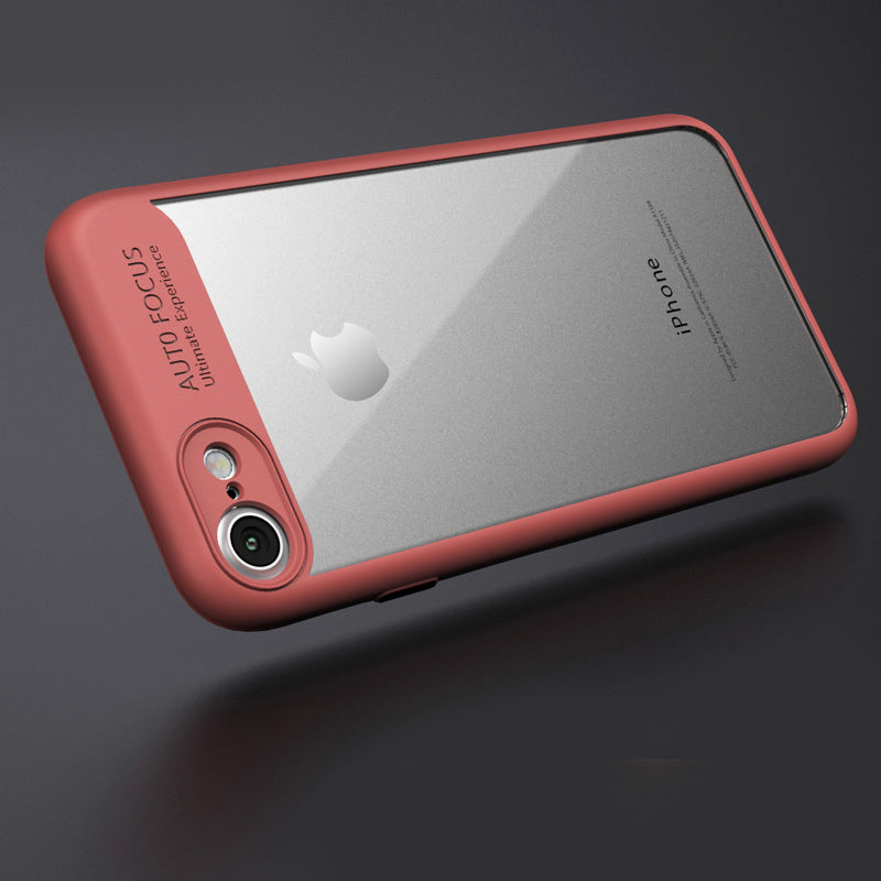 IPAKY TPU Gel Case für Apple iPhone 8 7 SE 2020 Frame elastisch Transparent