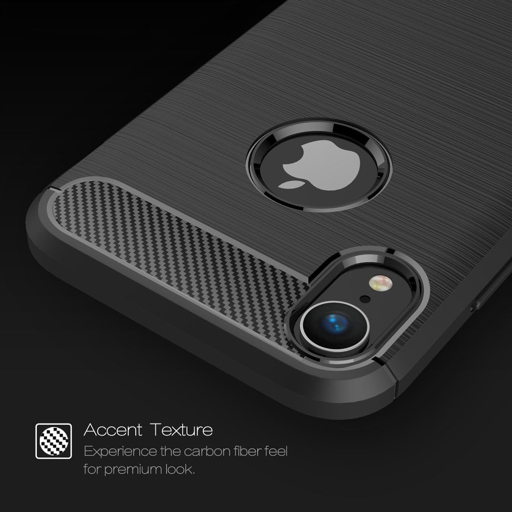 TPU Case für Apple iPhone XR Carbon Skin Brushed