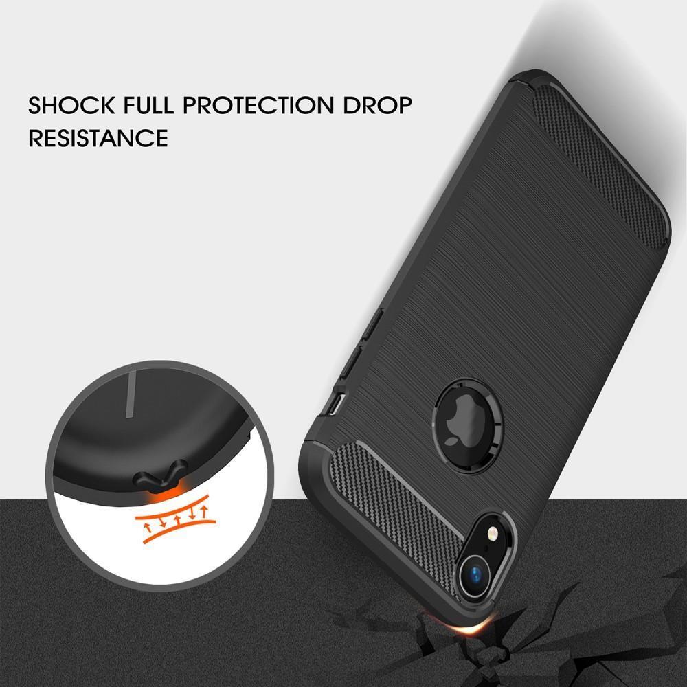 TPU Case für Apple iPhone XR Carbon Skin Brushed