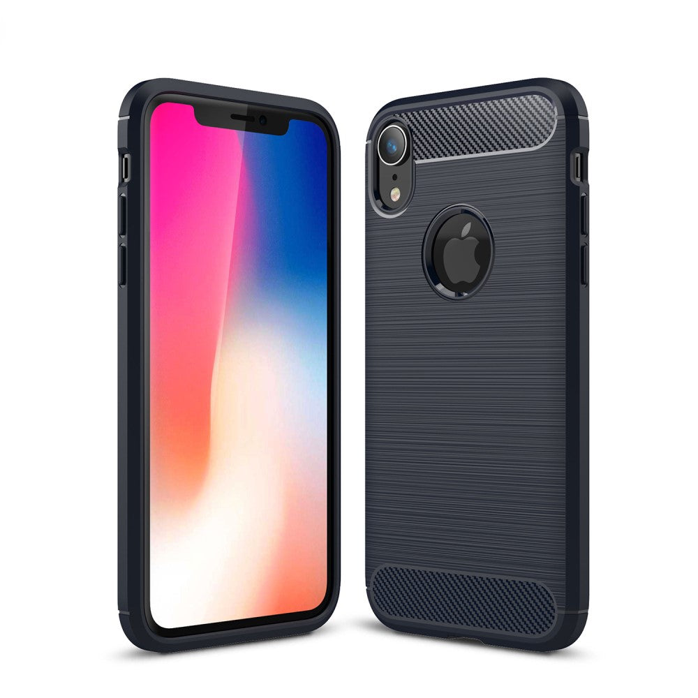 TPU Case für Apple iPhone XR Carbon Skin Brushed