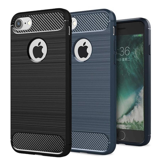 TPU Case für APPLE IPHONE 6 6S Carbon Fiber Skin Brushed Muster Schutzhülle