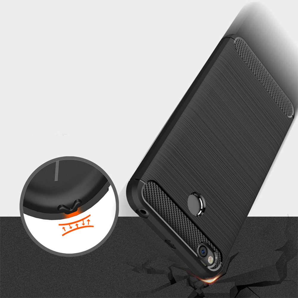 TPU Case für APPLE IPHONE 6 6S Carbon Fiber Skin Brushed Muster Schutzhülle
