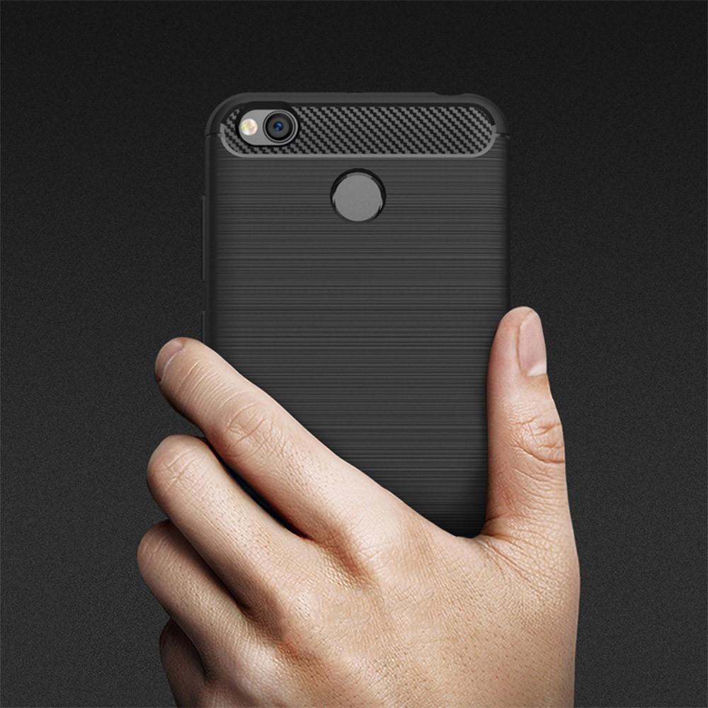 TPU Case für APPLE IPHONE 6 6S Carbon Fiber Skin Brushed Muster Schutzhülle