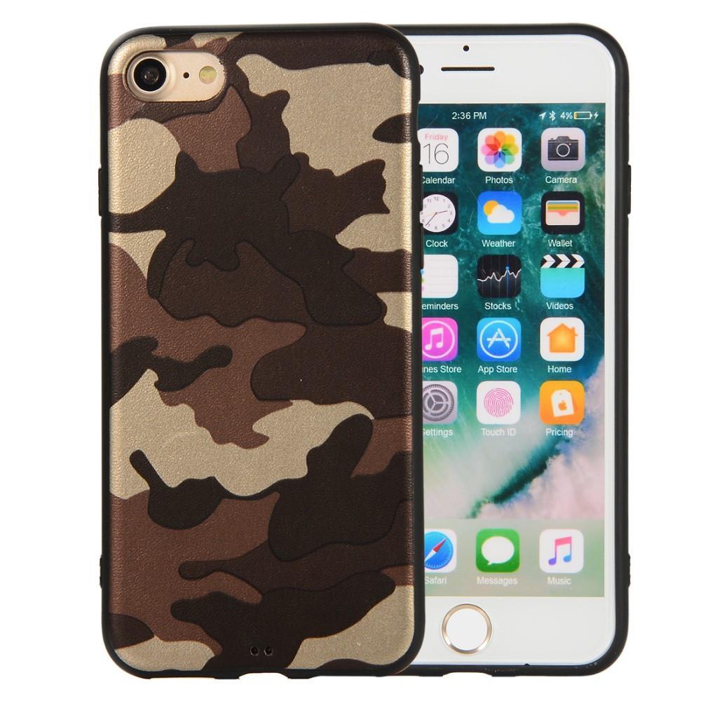 TPU Case für APPLE IPHONE 8 7 SE 2020 Camouflage Muster Flexi Tarn Handyhülle