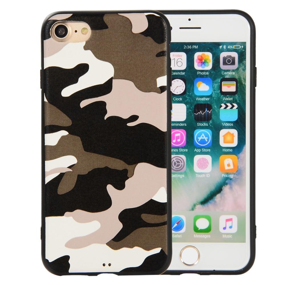 TPU Case für APPLE IPHONE 8 7 SE 2020 Camouflage Muster Flexi Tarn Handyhülle
