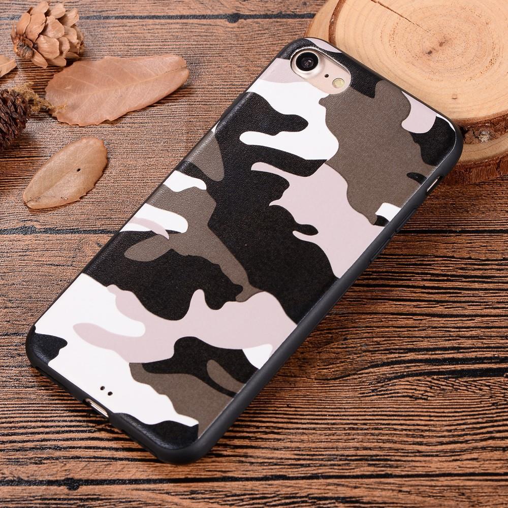 TPU Case für APPLE IPHONE 8 7 SE 2020 Camouflage Muster Flexi Tarn Handyhülle