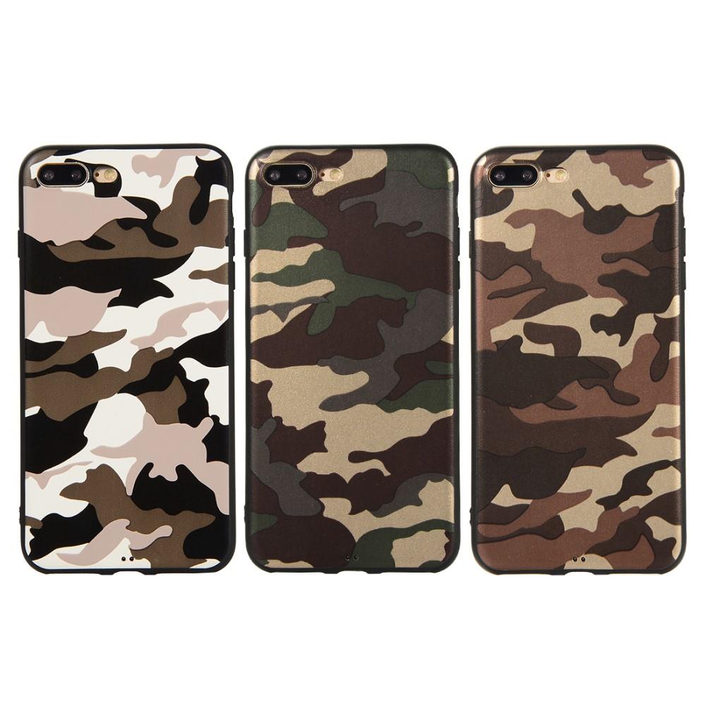 TPU Case für Apple iPhone 8 PLUS 7 PLUS Camouflage Muster Flexi Handyhülle