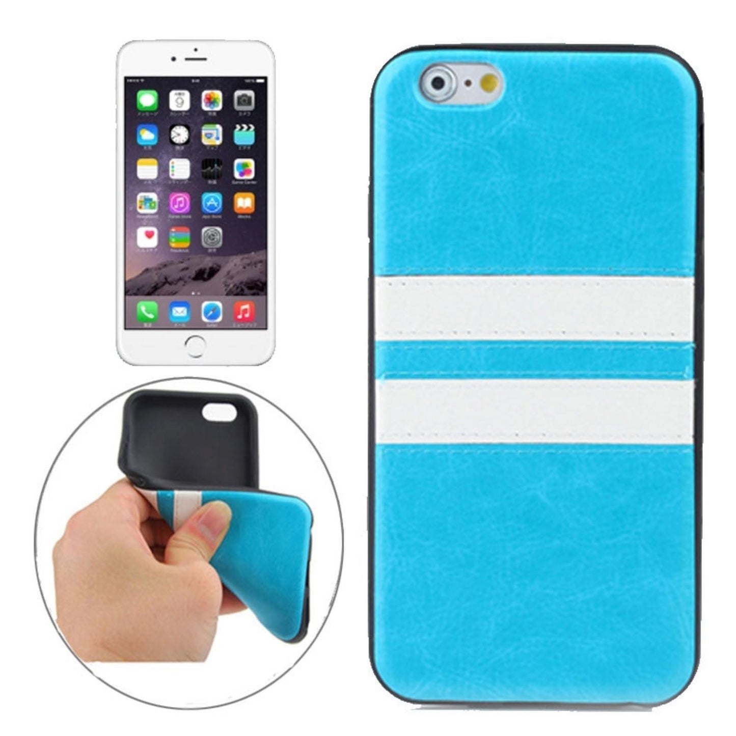 TPU Case für Apple iPhone 6 6S Double Stripe