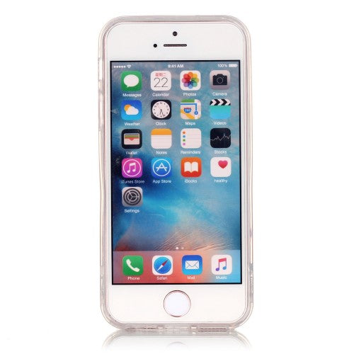 Apple iPhone SE 5 5S TPU IMD Gel Case Transparent Motiv