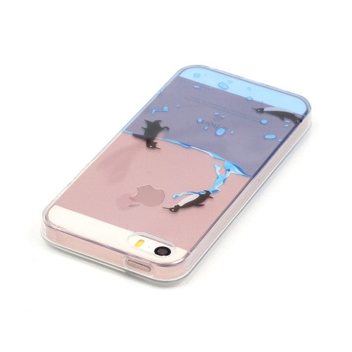 Apple iPhone SE 5 5S TPU IMD Gel Case Transparent Motiv