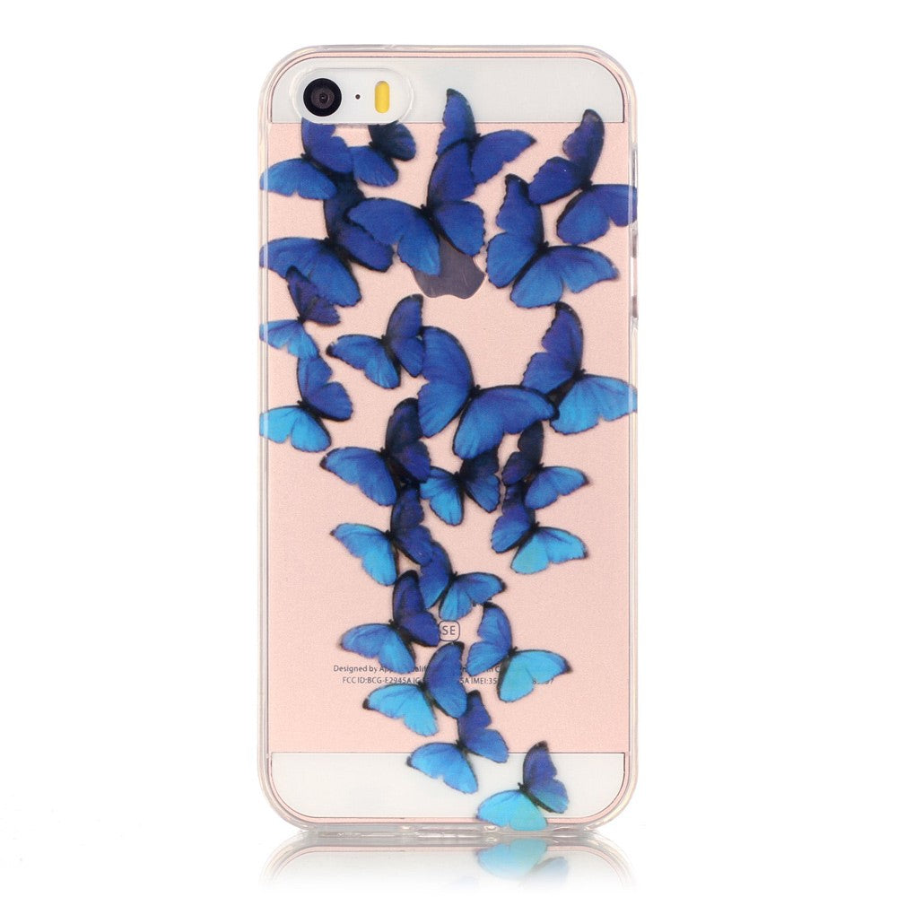 Apple iPhone SE 5 5S TPU IMD Gel Case Transparent Motiv